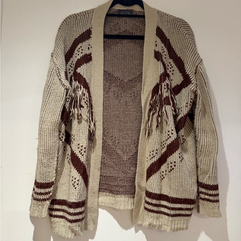 ASTR Fringe Cardigan